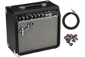 Fender Frontman 20G Guitar Combo Amplifier - Black Bundle with Cable and Austin Bazaar Exclusive 12-Pack Picks