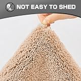 wyewye Microfibre Bath Mat 2cm Thick 40x60cm Camel Non-Slip Absorbent view 7