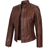 Blingsoul Real Leather Jacket Women - Lambskin Jackets for Womens