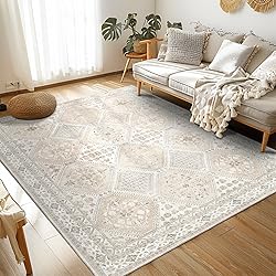 CAPALOCA 5x7 Area Rug Bohemian Rugs with Print