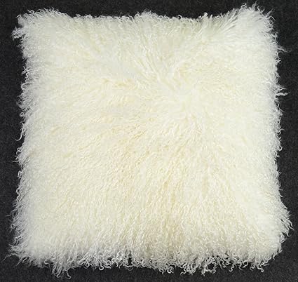 Amazon Com 26 X 26 Oversized Tibetan Mongolian Lamb Fur Pillow