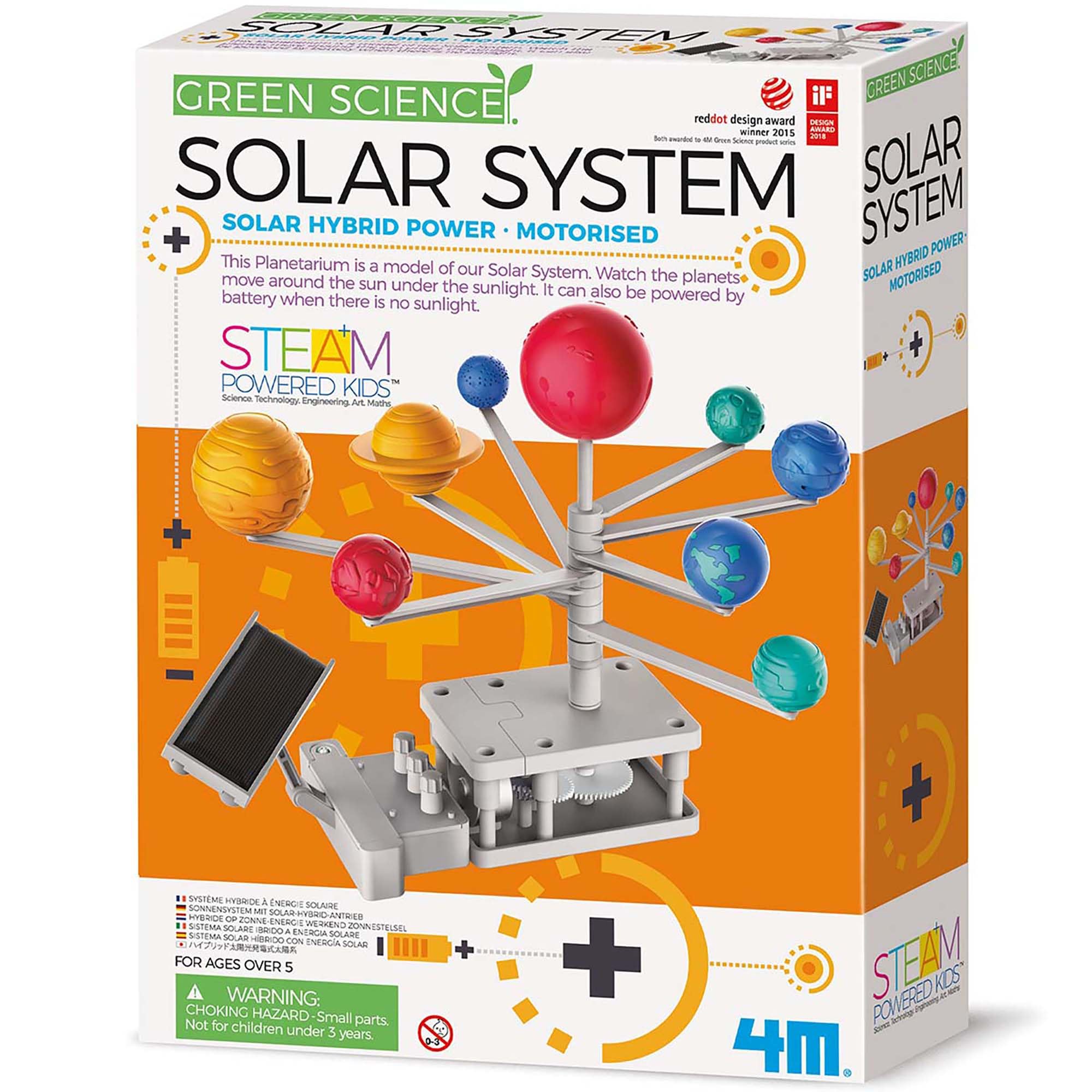4M 403416 Green Science Motorised System-Solar Hybrid Power, Multi Colour, ND