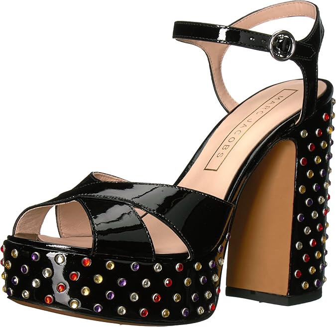 Amazon.com | Marc Jacobs Women's Lust Strass Platform Sandal Heeled | Platforms & Wedges