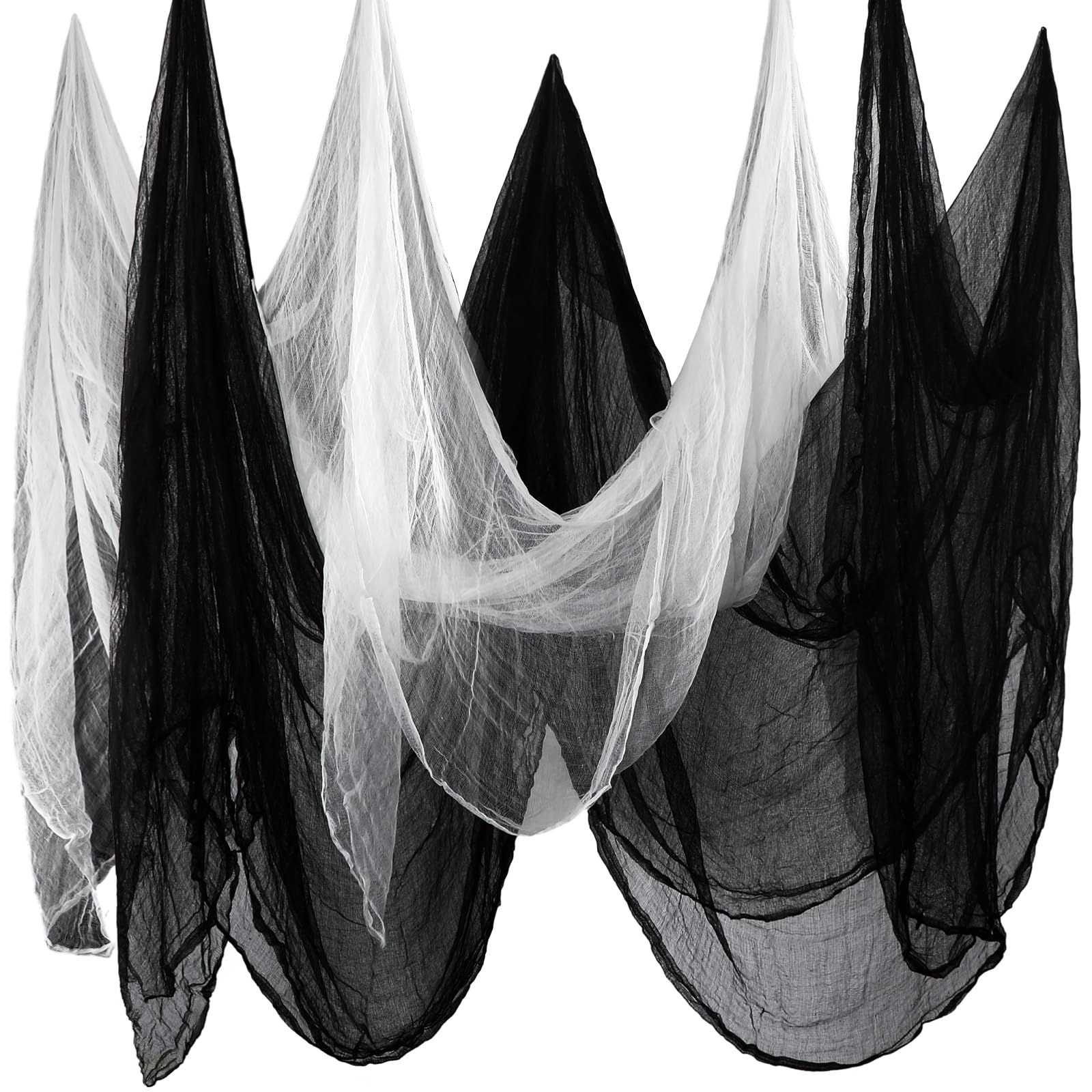 Boao Halloween Cheese cloth 85 x 197 Inch White and