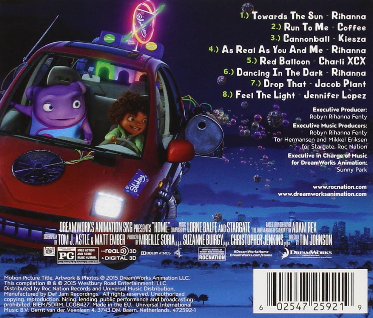 Home Original Motion Picture Soundtrack Various Artists Rihanna Kiesza Clarence Coffee Jr Charli Xcx Jacob Plant Jennifer Lopez Amazon Ca Music home original motion picture soundtrack