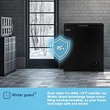 Fridgemaster MCF142EB 142L Freezer Black 4 Star Winter Guard LED view 6
