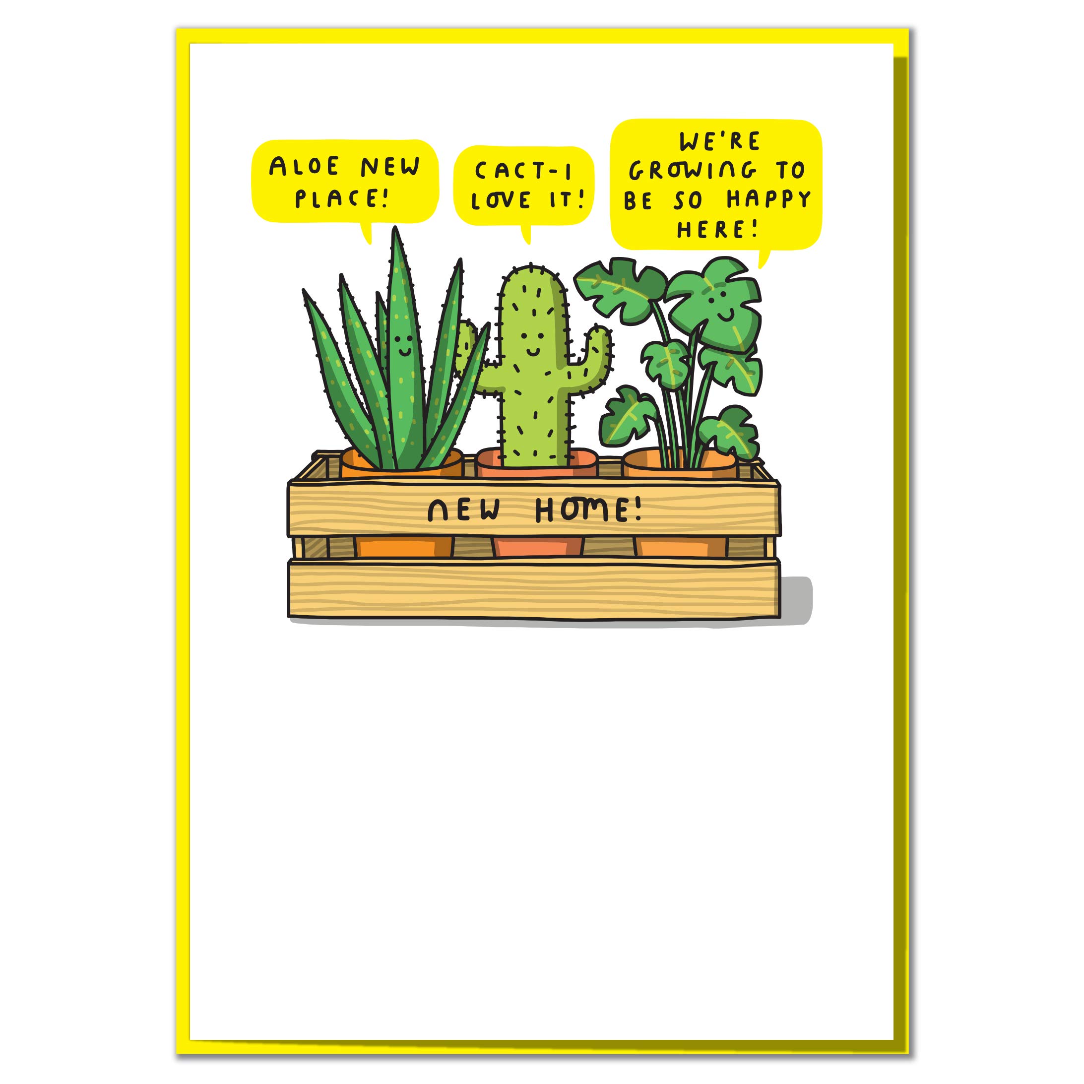 We're Growing To Be So Happy Here! Funny Cute New Home Card