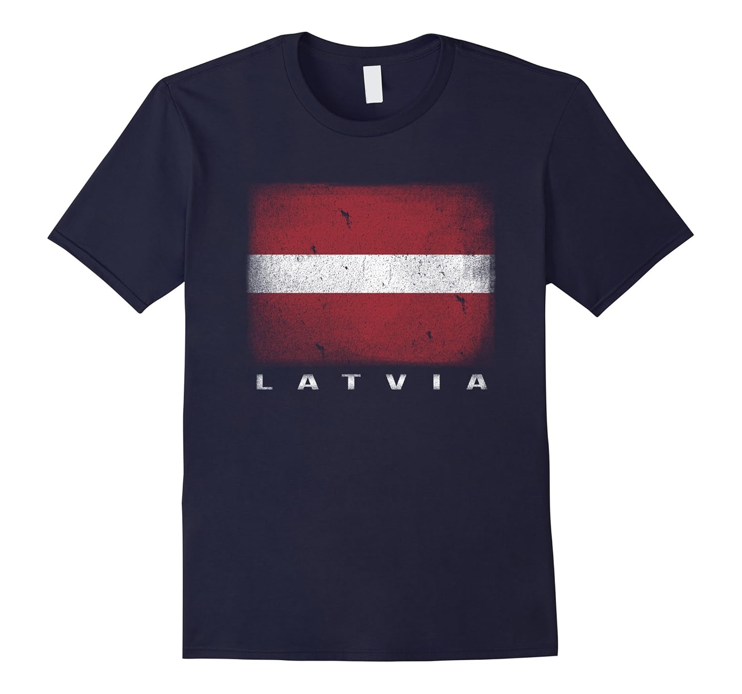 Latvian Flag T-shirt Latvia Shirt Latvija Graphic Tee-Rose