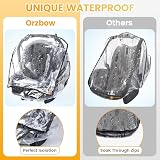 Orzbow Car Seat Rain Cover with Large Window Universal Fits Maxi Cosi Cybex view 5