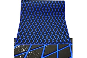 KT GuoMei 102.3" X45.2” Diamond Pattern Sea Deck Self-Adhesive Boat Flooring Eva Foam Decking Marine Non-Slip for Motorboat Fishing Boat Yach
