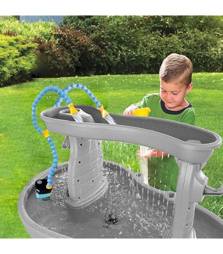 Amazon.com: Step2 Pump & Splash Shady Oasis, Tan, Blue