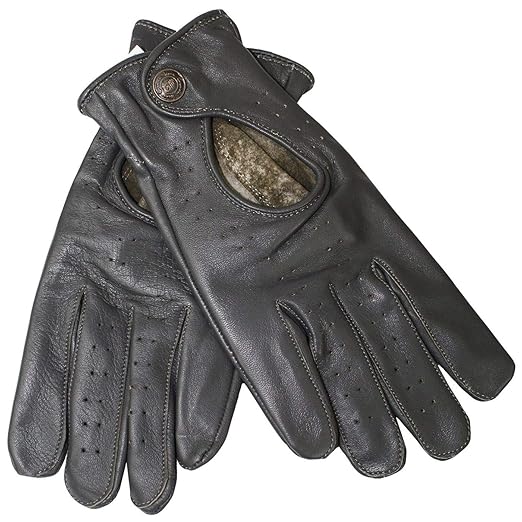 German Wear Driving Autofahrer-Handschuhe Lederhandschuhe Lammnappa echtleder Retro weinrot