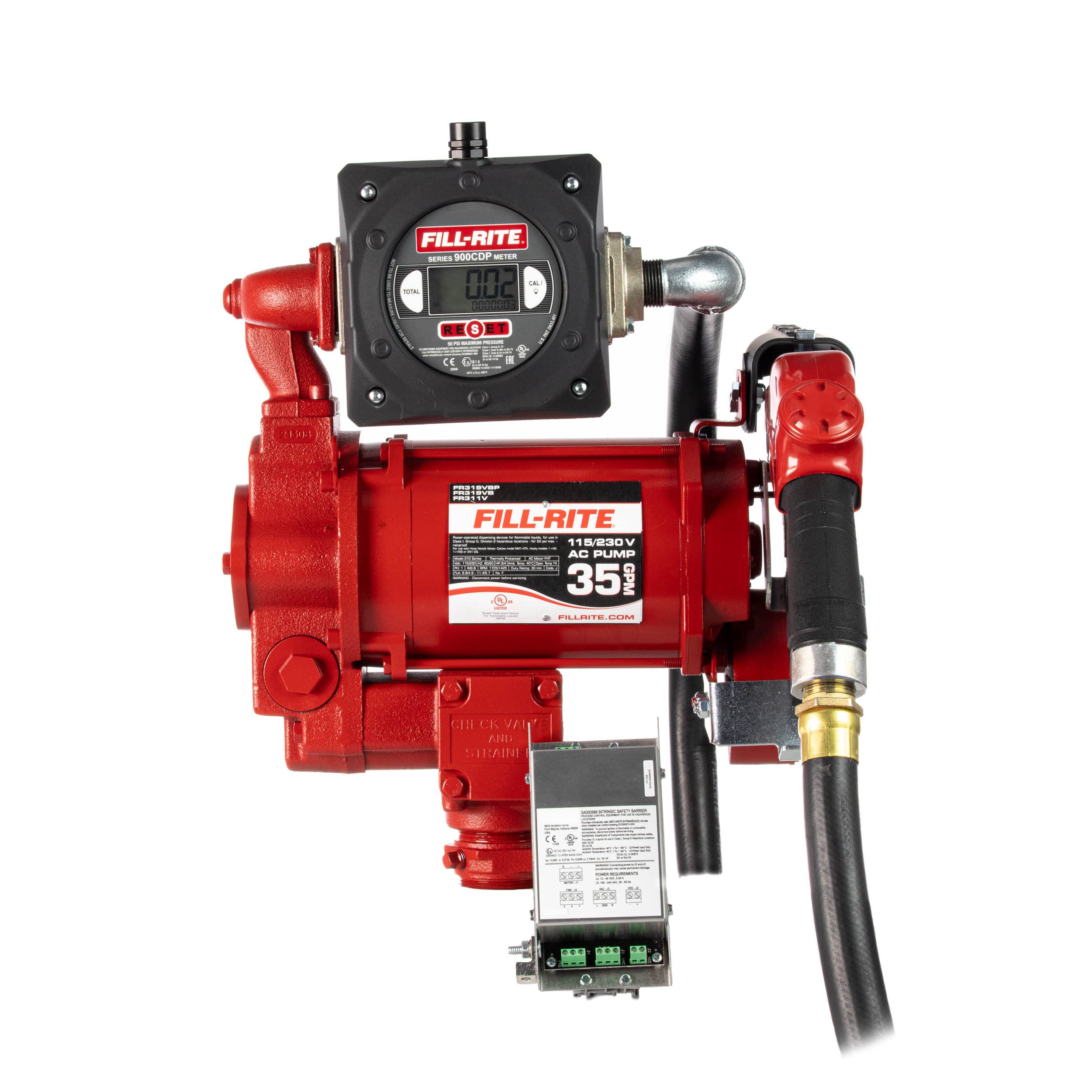 Photo 1 of Fill-Rite FR319VB 115V/230V 35 GPM Fuel Transfer Pump w/Digital Meter Package (No Pulser)