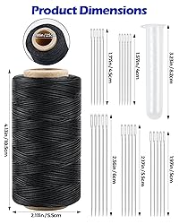 Leather Upholstery Sewing Waxed Thread: PLANTIONAL