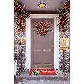 Liora Manne Natura Winter Red Outdoor Welcome Coir Door Mat, 1'5" x 2'6"