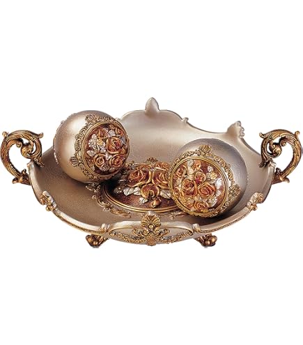 OK Lighting Delicata Decorative Box – Pumpkin-Shaped Silver & Bronze Home Decor With Crystal Handles