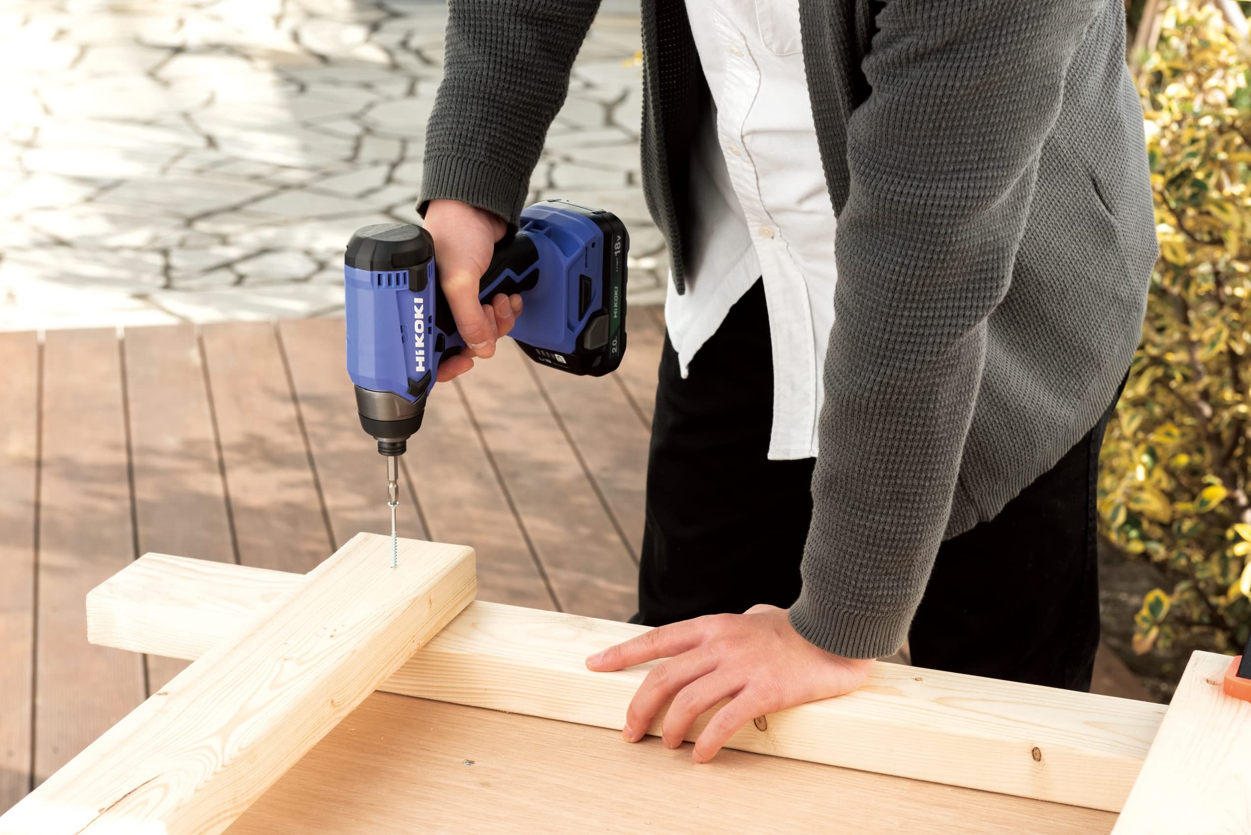 HiKOKI FWH18DA 2.0Ah 18V Impact Driver, 2 Batteries, Charger, Case Included, Rechargeable, Electric Screwdriver, FWH18DA (2BG)