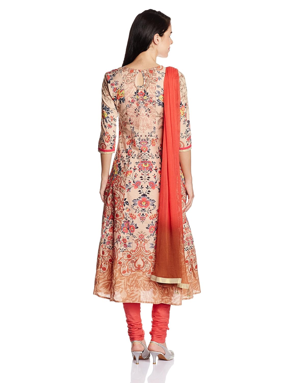 rain and rainbow women's anarkali salwar suit set