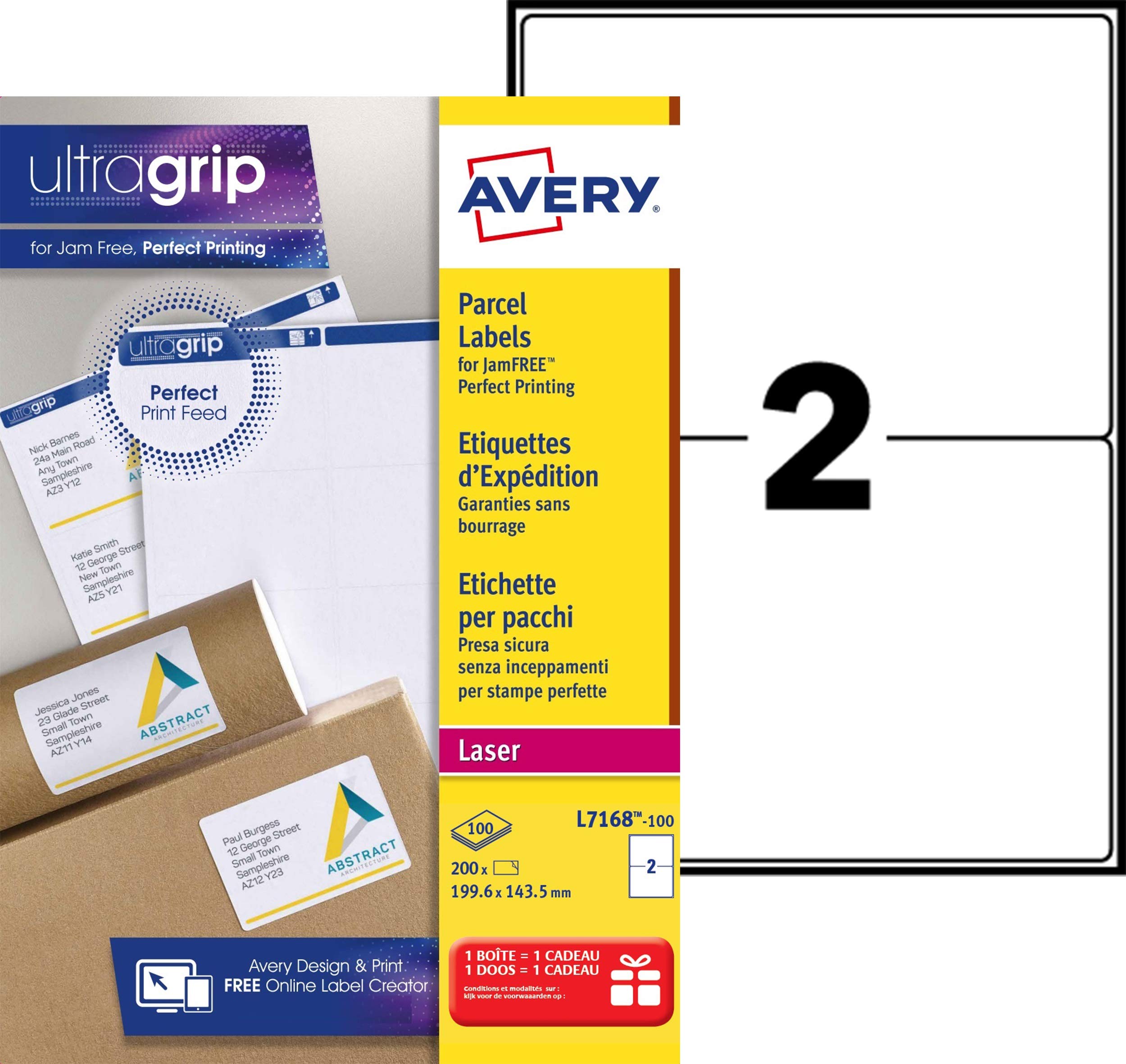 White Address Label - Laser - L7168