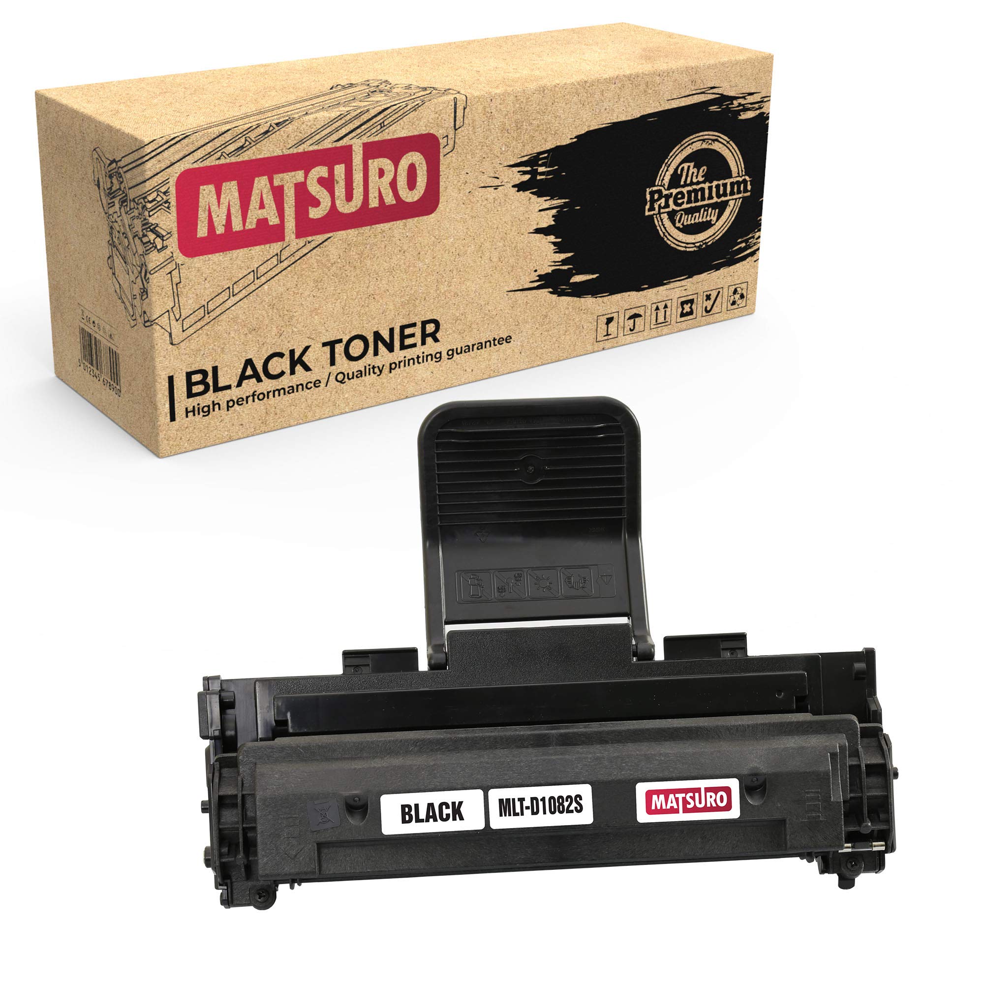Matsuro Original | Compatible Toner Cartridge Replacement for SAMSUNG MLT-D1082S (1 BLACK)
