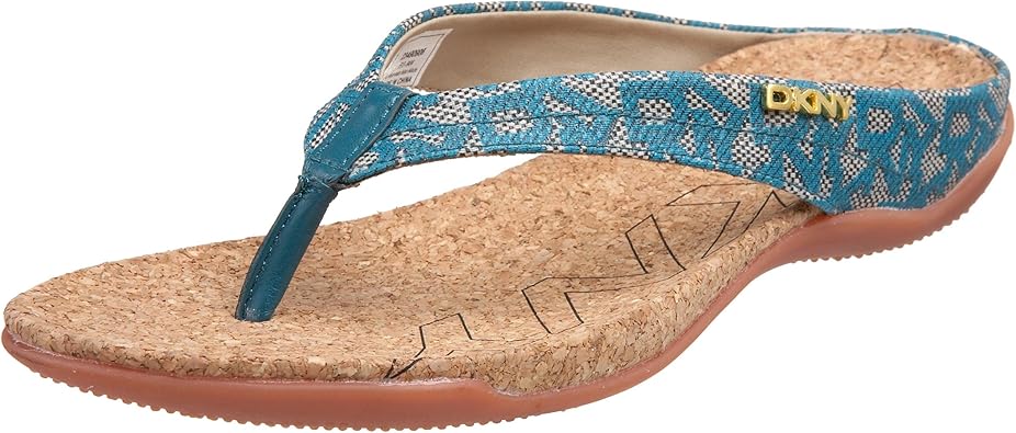 Amazon.com | DKNY Active Women's Sarasota Flat Thong, Opal, 6 M US | Sandals
