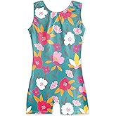 HOZIY Gymnastics Leotards with Shorts for Girls Toddlers Kids Biketard Tumbling Outfits Sparkle Unicorn Leopard Galaxy