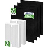 Bagean HPA200 Replacement Filter for Honeywell Air Purifier - Compatible with Honeywell R Filter Replacement - H13 True HEPA with Carbon Filters 99.98% of Particles & Purifies Air (2 HEPA + 4 Carbon)