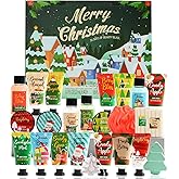Advent Calendar 2025 Women Christmas Hand Cream Gifts Sets, 24 Days Skincare Advent Calendar for Teen Girls Xmas Countdown Calendar, 24pcs Spa Gift Set Bubble Bath, Shower Gel, Body Lotion Scrub etcs