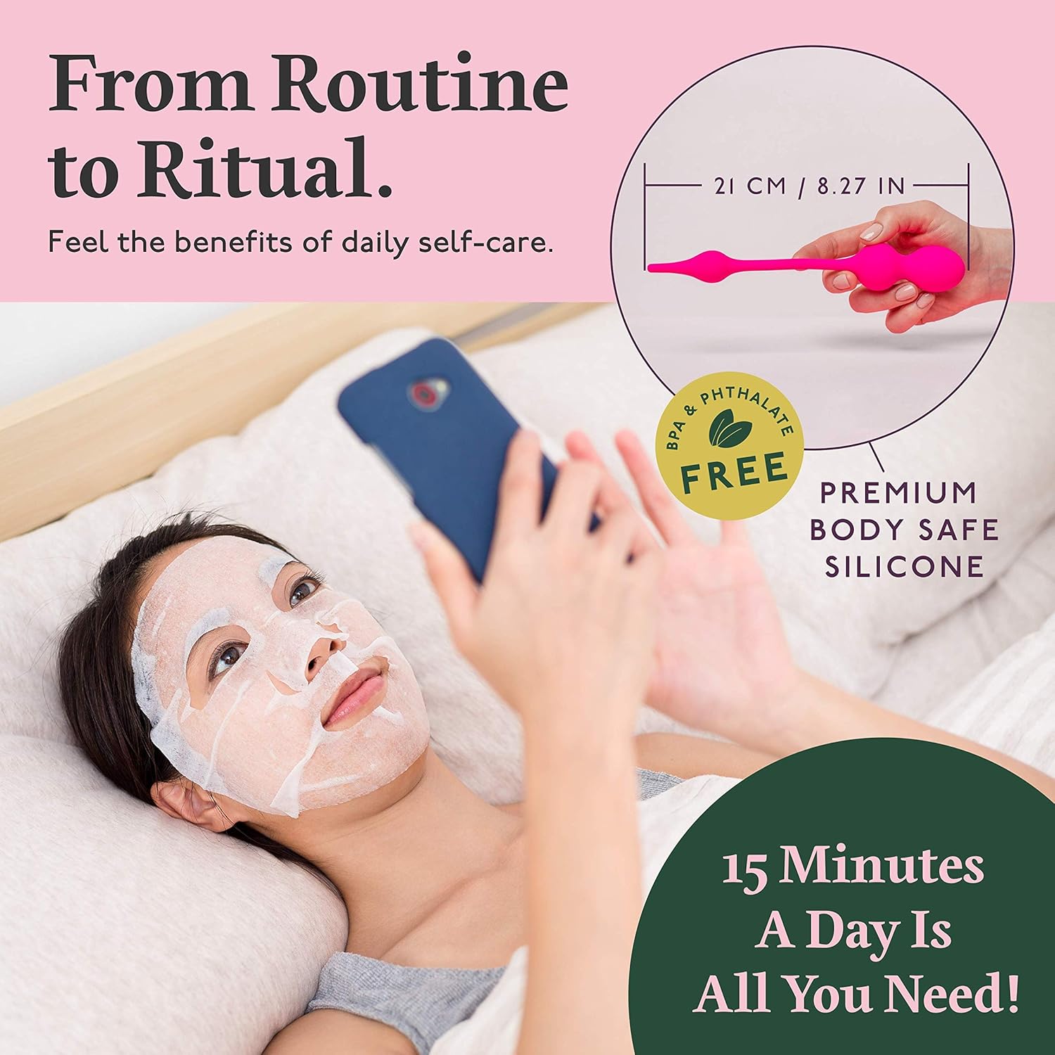 Joy ON Kegel Exerciser with App - Doctor Recommended Kegel Balls for Tightening & Pelvic Floor Exercise - Effective for Beginners & Advanced Strengthening…: Health & Personal Care