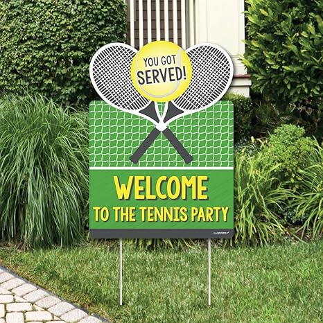 Amazon Com Big Dot Of Happiness You Got Served Tennis Party