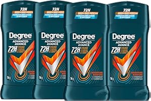Degree Men Antiperspirant Deodorant for 72-Hour Sweat and Odour Protection, Adventure, 76g (Pack of 4)