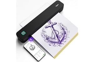 PERIPAGE P92 Tattoo Stencil Printer Thermal Temporary Tattoo Printer with Stencil Paper Compatible with Phone,Pad & PC