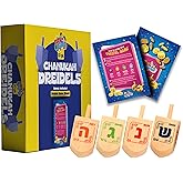Izzy 'n' Dizzy Hanukkah Wooden Dreidel (Pack of 10) - Medium