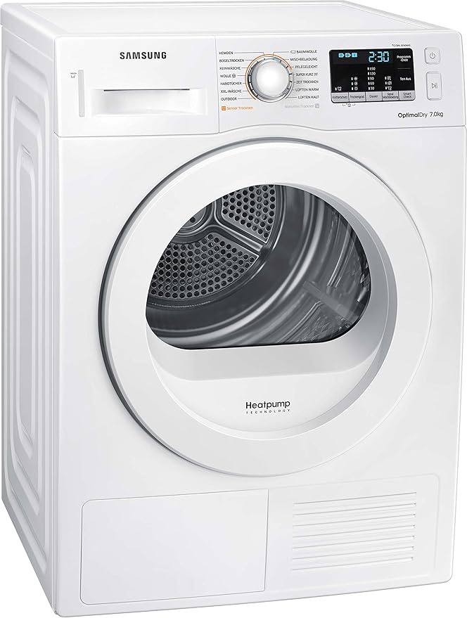 Samsung DV70M5020KW/EG Wärmepumpentrockner/A++ / 7 kg / 60 cm Breite/Diamond Pflegetrommel/Automatikprogramme / Kindersicheru