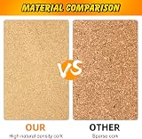 TUPARKA 8 Pack Hexagon Cork Board Tiles 8.2"x7" Self-Adhesive with 50 Push Pins view 5