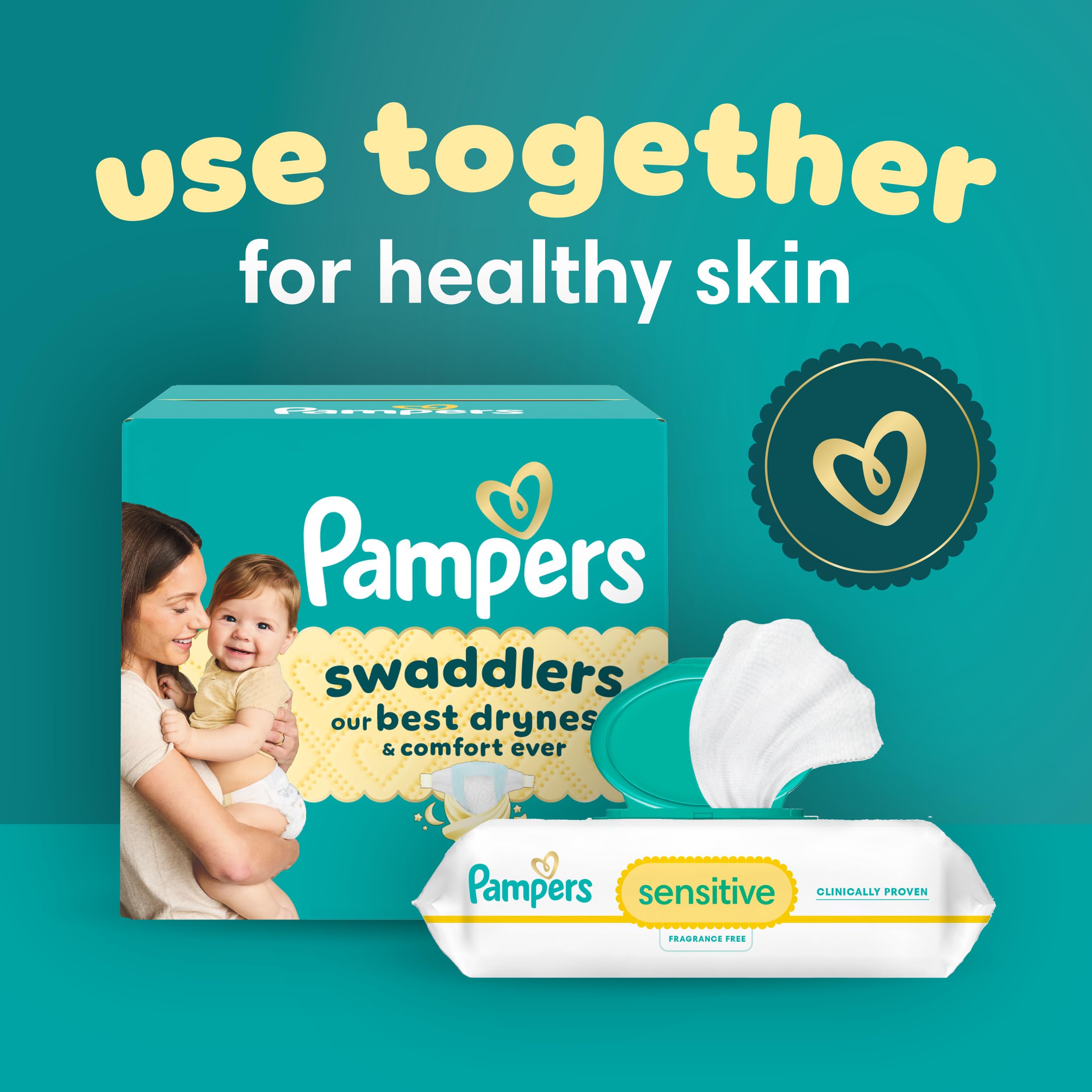 Pampers Baby Diapers - Swaddlers - Size 5, 132 Count, Ultra Absorbent Disposable Infant Diaper