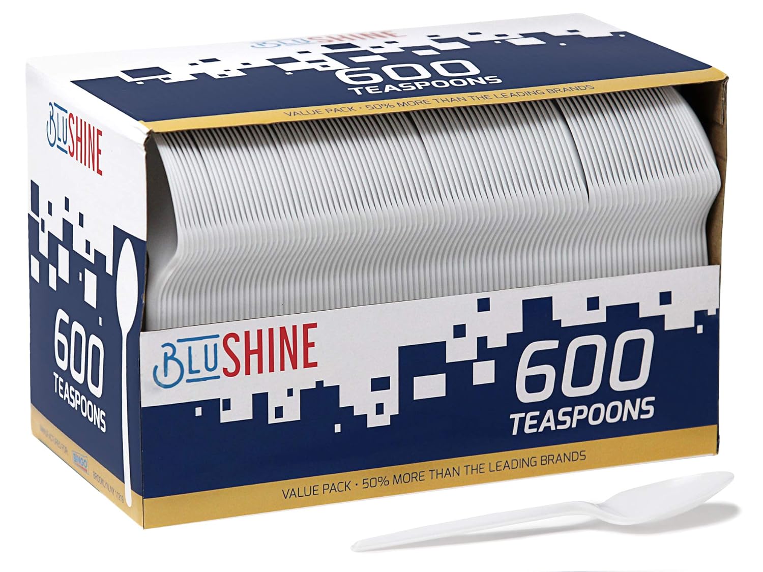 600 Pack White Disposable Plastic Tea Spoons - Practical Cutlery for Parties, Lunches, Picnics, and Long Trips - BPA-Free - Safe for Kids - Great for Meals, Desserts, or Appetizers: Industrial & Scientific
