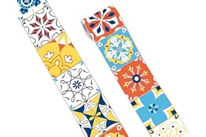 FLFK Wall Border Tile Stickers Peel and Stick Wallpaper Border for Kitchen Backsplash Bathroom Shower Room,4"x240"