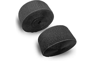 LoquatPark Sew-On Hook & Loop Tape 2 Inch x 16.4 feet , Non-Adhesive Fastener Strips, Ideal for Clothing, Crafts, DIY Project