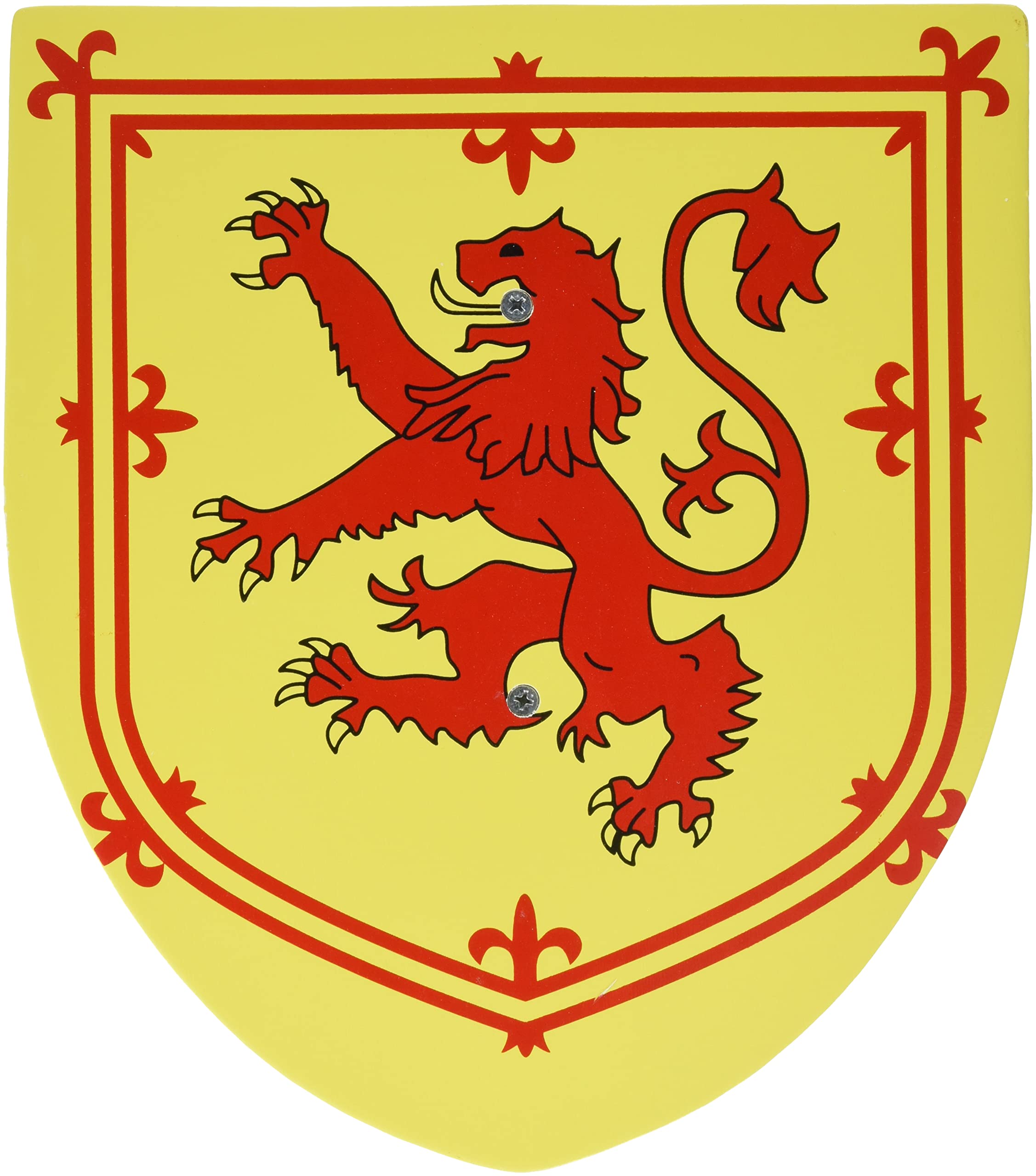 Nemesis Now Rampant Lion Shield 35cm Toy, Wood, Yellow, One Size