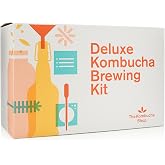 Deluxe Organic Kombucha Starter Kit - Six Swing Top Bottles, Stainless Steel Funnel, Custom Bottle Brush &amp; Our Original Brewing Kit - The Kombucha Shop