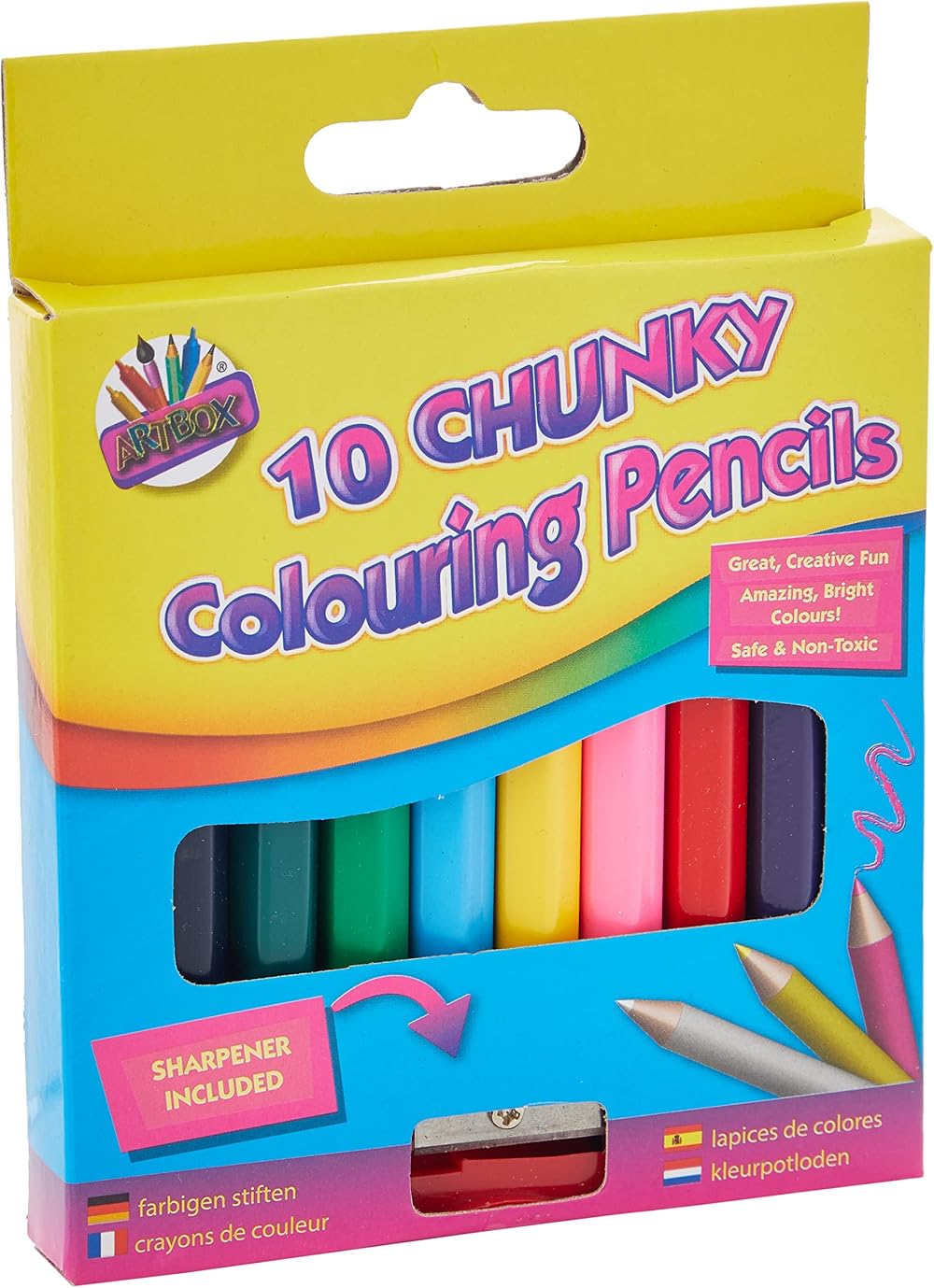 Artbox Chunky Colouring Pencils Half Size 10 Pack 1084