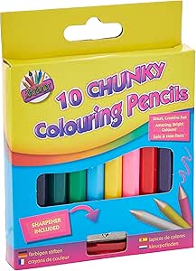 Artbox 1 2 Size Chunky Colouring Pencil Pack Of 10 Everything Else Amazon Com