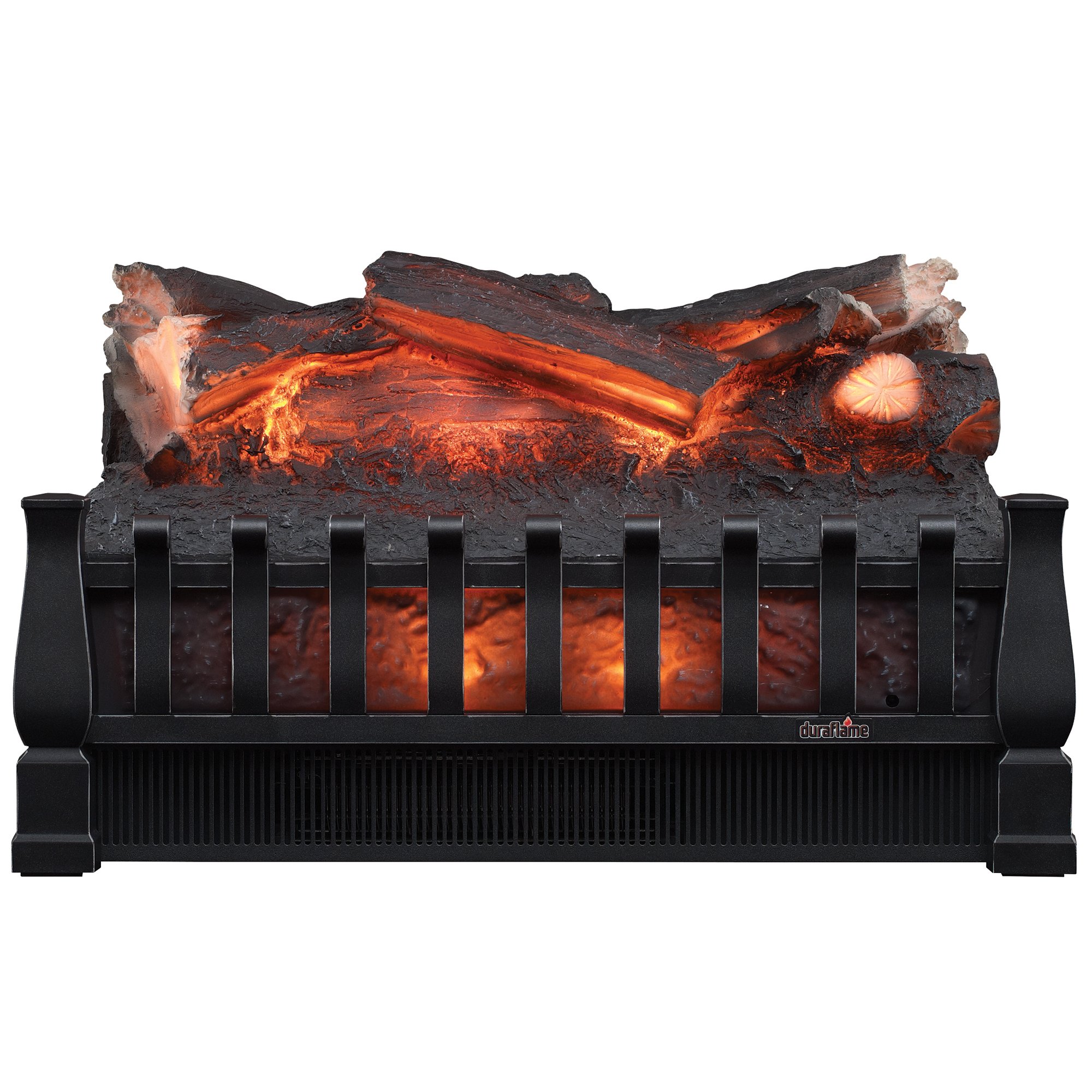 Duraflame Electric Log Set Heater Realistic Amber Bed Antique Fireplace