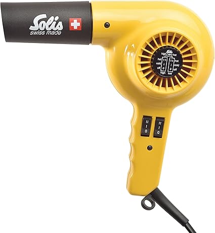 Amazon ソリスプロフェッショナル仕様ドライヤー イオンテクノロジー ヘアブローに最適 ソリス315イオンテクノロジー イエロー Solis ソリス ホーム キッチン