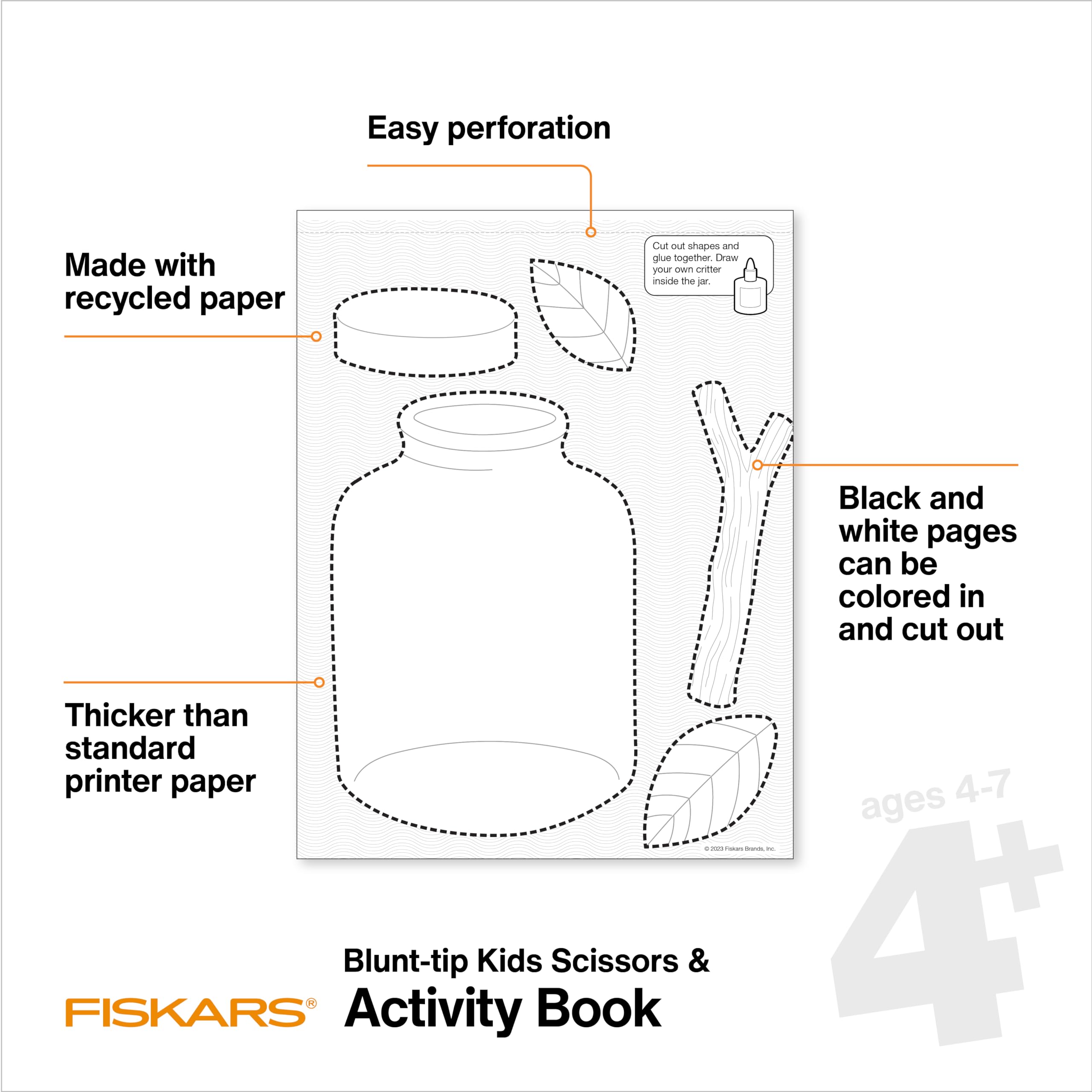 Fiskars Cut & Create Activity Book with 5
