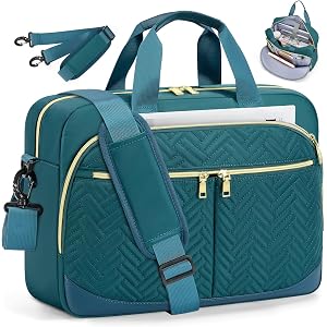 SDYSM 15.6"Laptop Briefcase, Water-Resistant Computer Bag for Business Work | Large Capacity Messenger Shoulder Laptop Bag fo