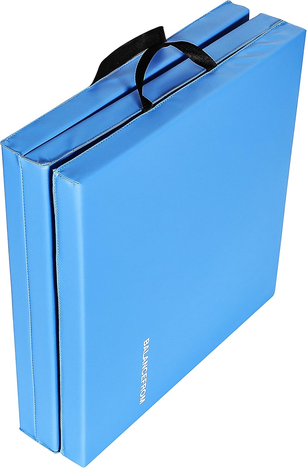 BalanceFrom 2" Thick Tri-Fold Folding Exercise Mat with Carrying Handles for MMA, Gymnastics and Home Gym Protective Flooring (Blue) : Sports & Outdoors