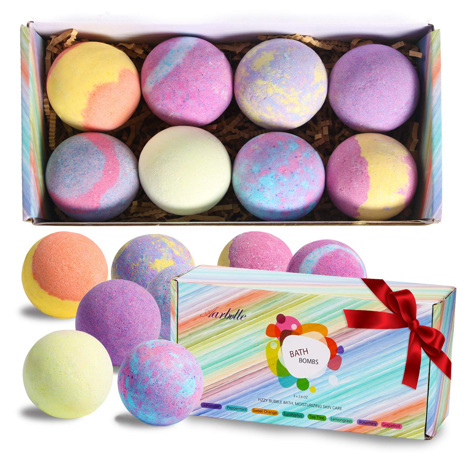 Amazon.com : Bath Bombs Gift Set, 100% Organic & Natural Handmade Bath