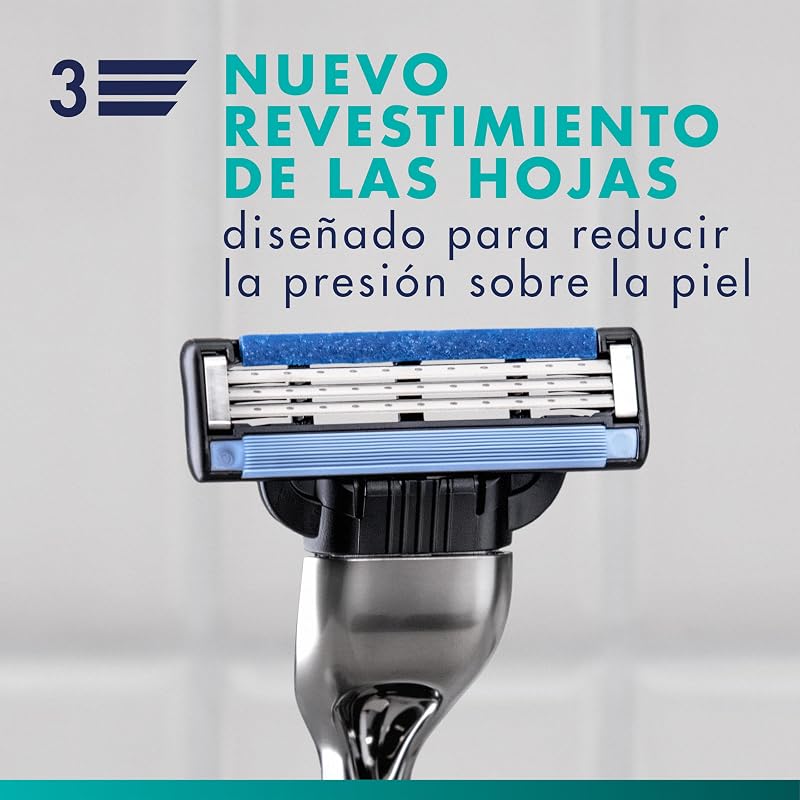Mach3 Base Cuchillas de Afeitar Hombre, Pack de 20